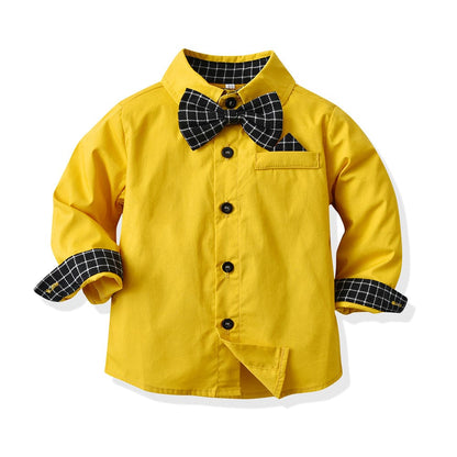 Little Gent™: Autumn Plaid Bow Tie Suit