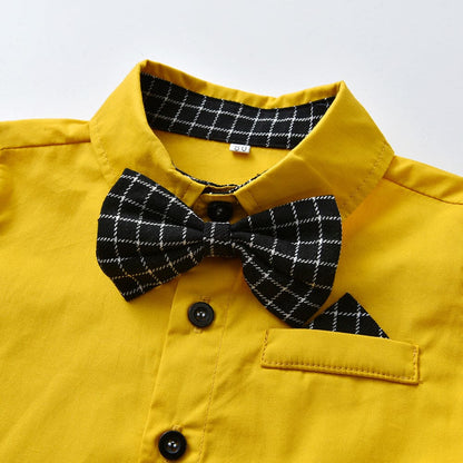 Little Gent™: Autumn Plaid Bow Tie Suit