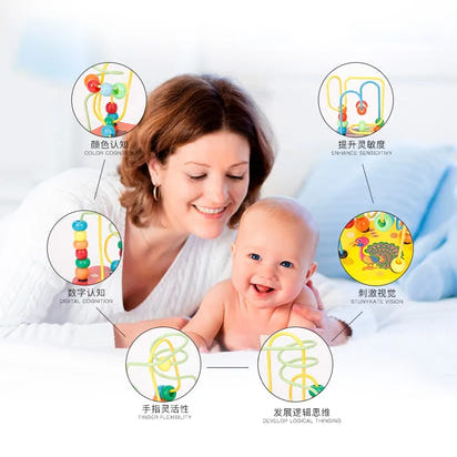 Baby Toy Wooden Roller Coaster - The Little Big Store