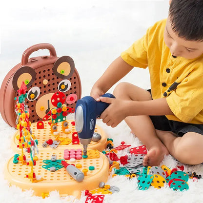 Children Electric Drill Toolbox Driller Games - The Little Big Store