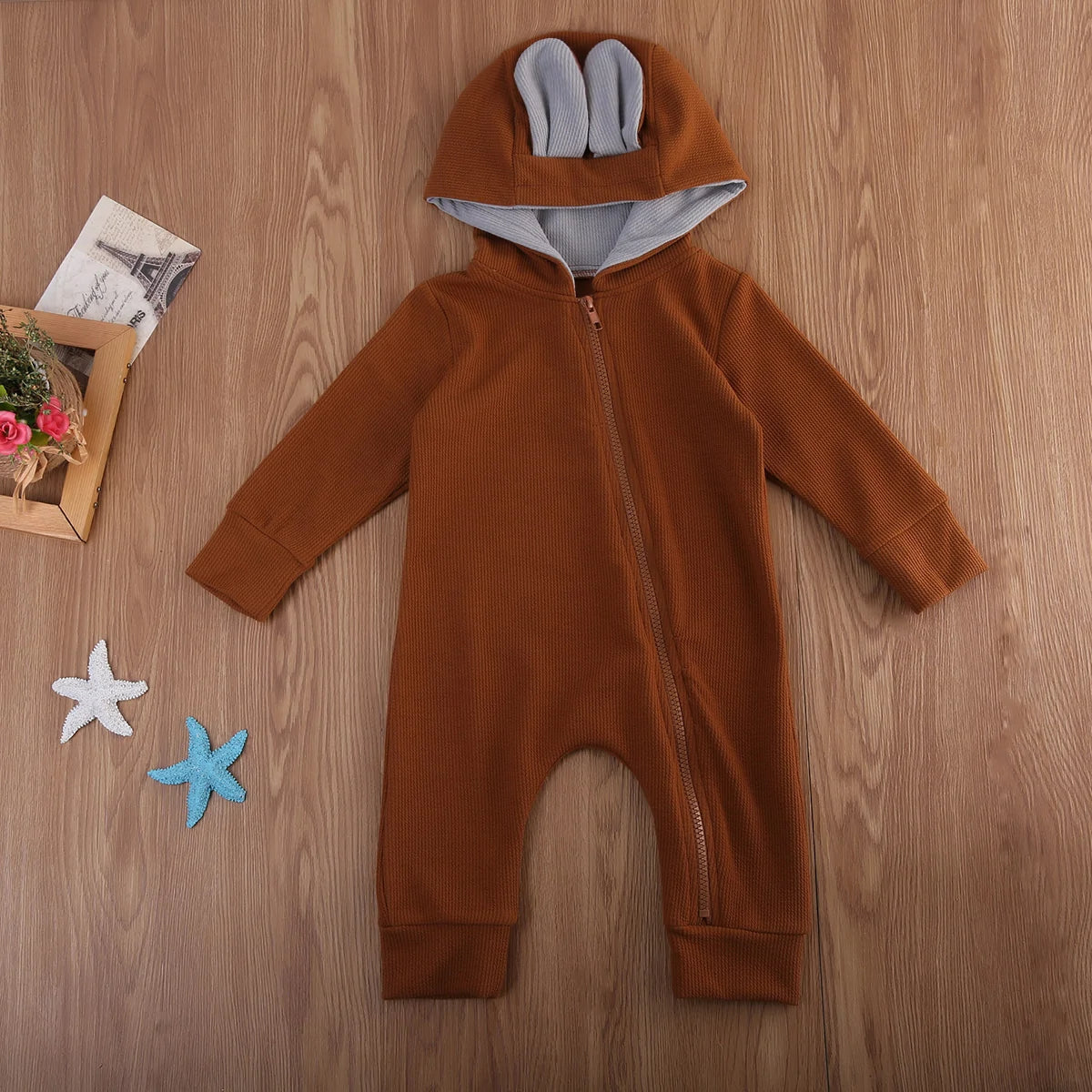 Baby Deer Hooded Jumpsuit - The Little Big Store