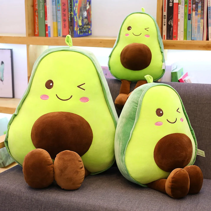 Cute 3D Avocado Stuffed Plush Toy - The Little Big Store