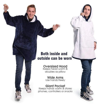 Winter Sherpa Blanket With Sleeves - The Little Big Store