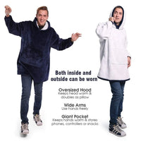 Winter Sherpa Blanket With Sleeves - The Little Big Store