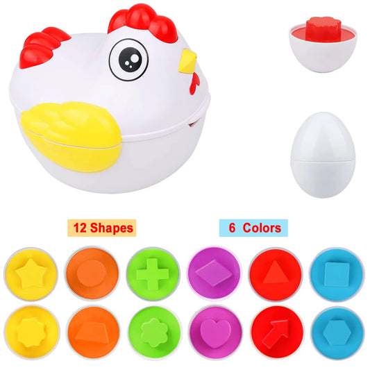 Matching Montessori Sensory Educational Eggs - The Little Big Store