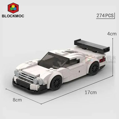Brick Cars Mercedes Benz GTR C63, One G63 Maisha, Sharp E190 EVO, Sports Racing Car SUV Blocks Speed Master Racer Garage toy - The Little Big Store