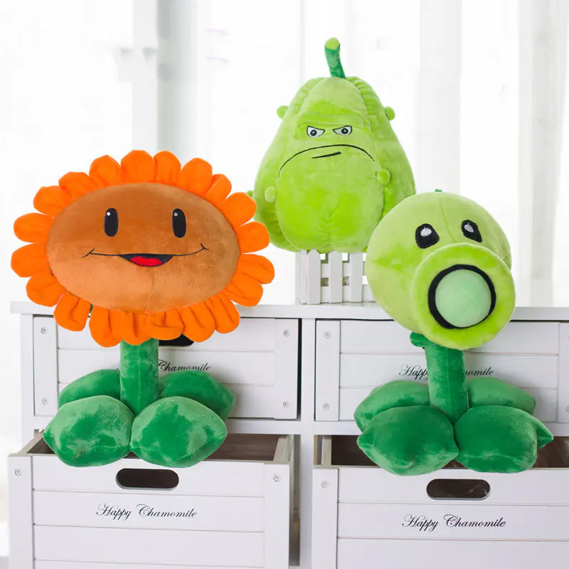 Plants vs Zombies Plush Toys - Peashooter & Sunflower