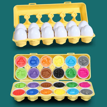 Matching Montessori Sensory Educational Eggs - The Little Big Store