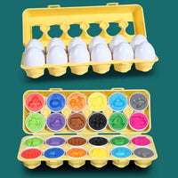 Matching Montessori Sensory Educational Eggs - The Little Big Store