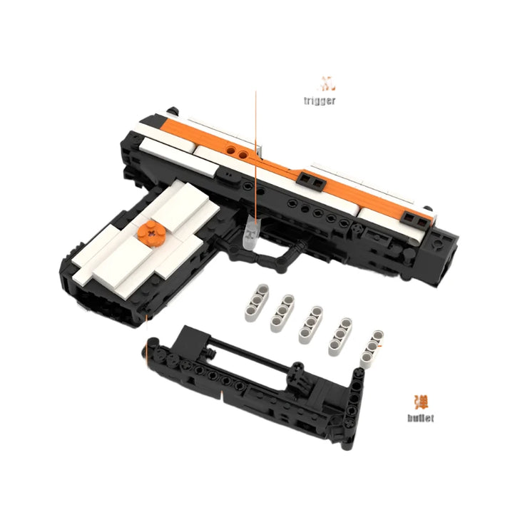 1911 Pistol Model Assembling Building Blocks - The Little Big Store