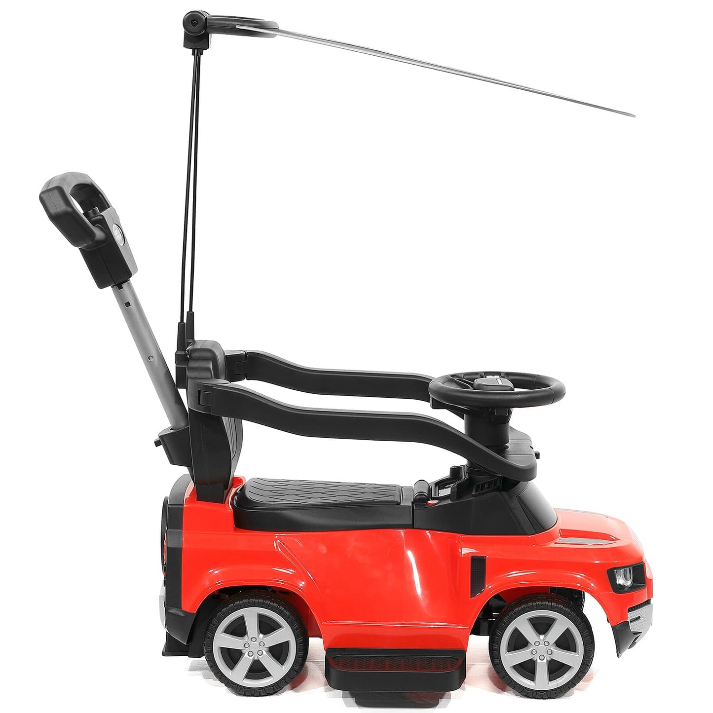 Land Rover Defender Kids Ride on Push Car with Sunshade Canopy | Red - The Little Big Store