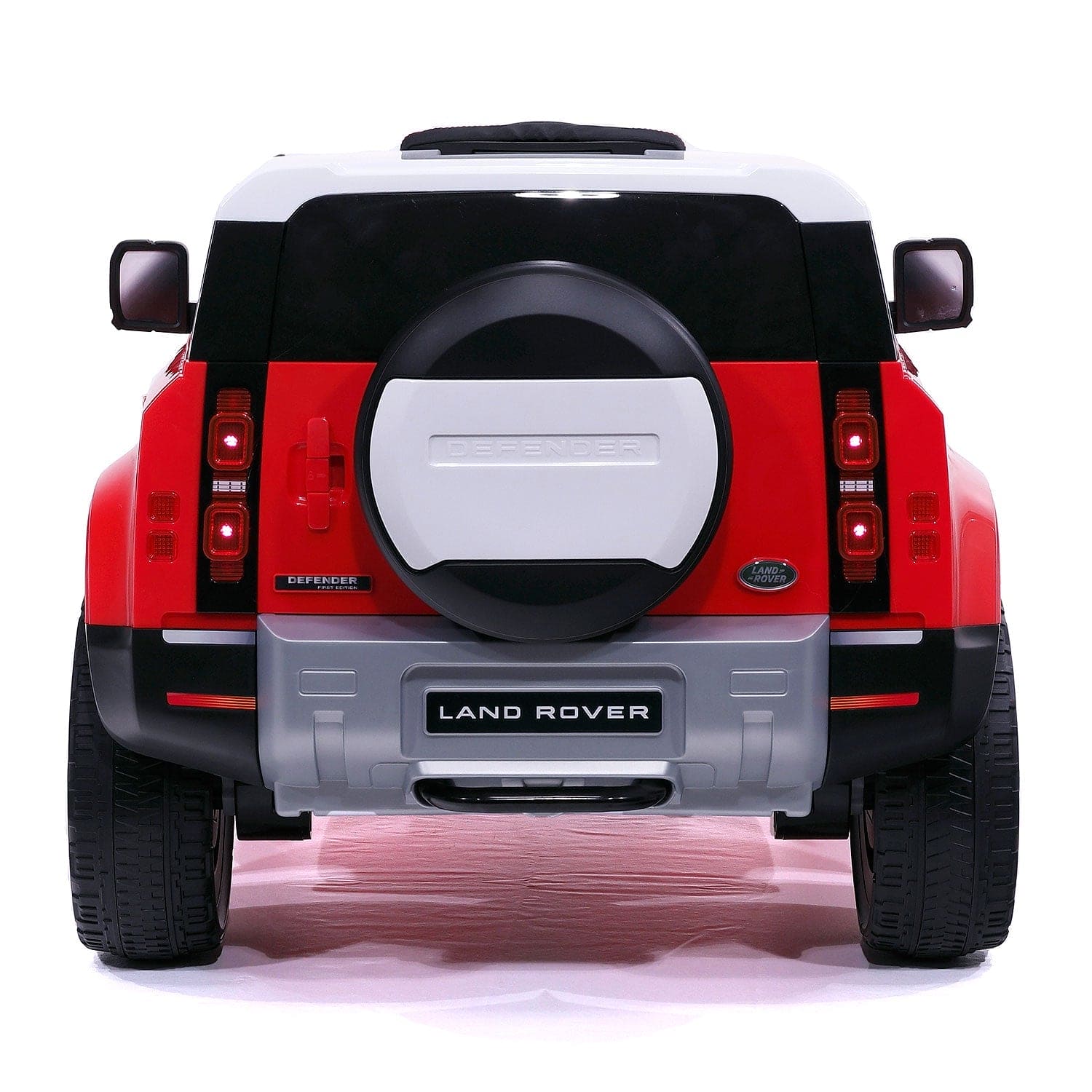 Land Rover Defender 12V Kids Ride-On Car with R/C Parental Remote | Red - The Little Big Store