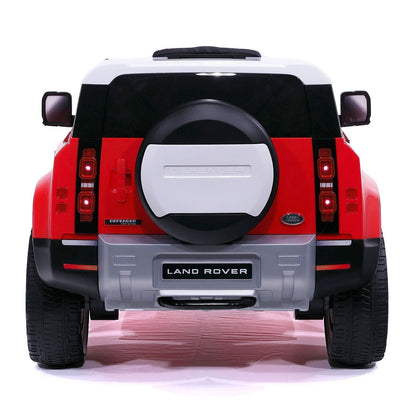 Land Rover Defender 12V Kids Ride-On Car with R/C Parental Remote | Red - The Little Big Store