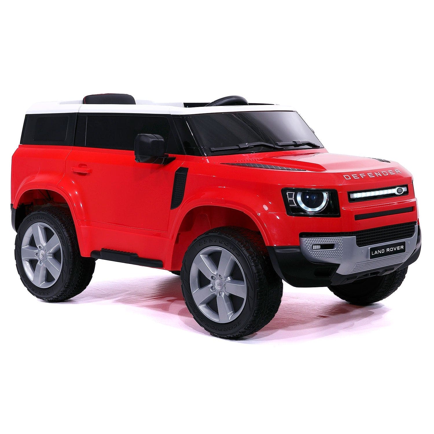Land Rover Defender 12V Kids Ride-On Car with R/C Parental Remote | Red - The Little Big Store