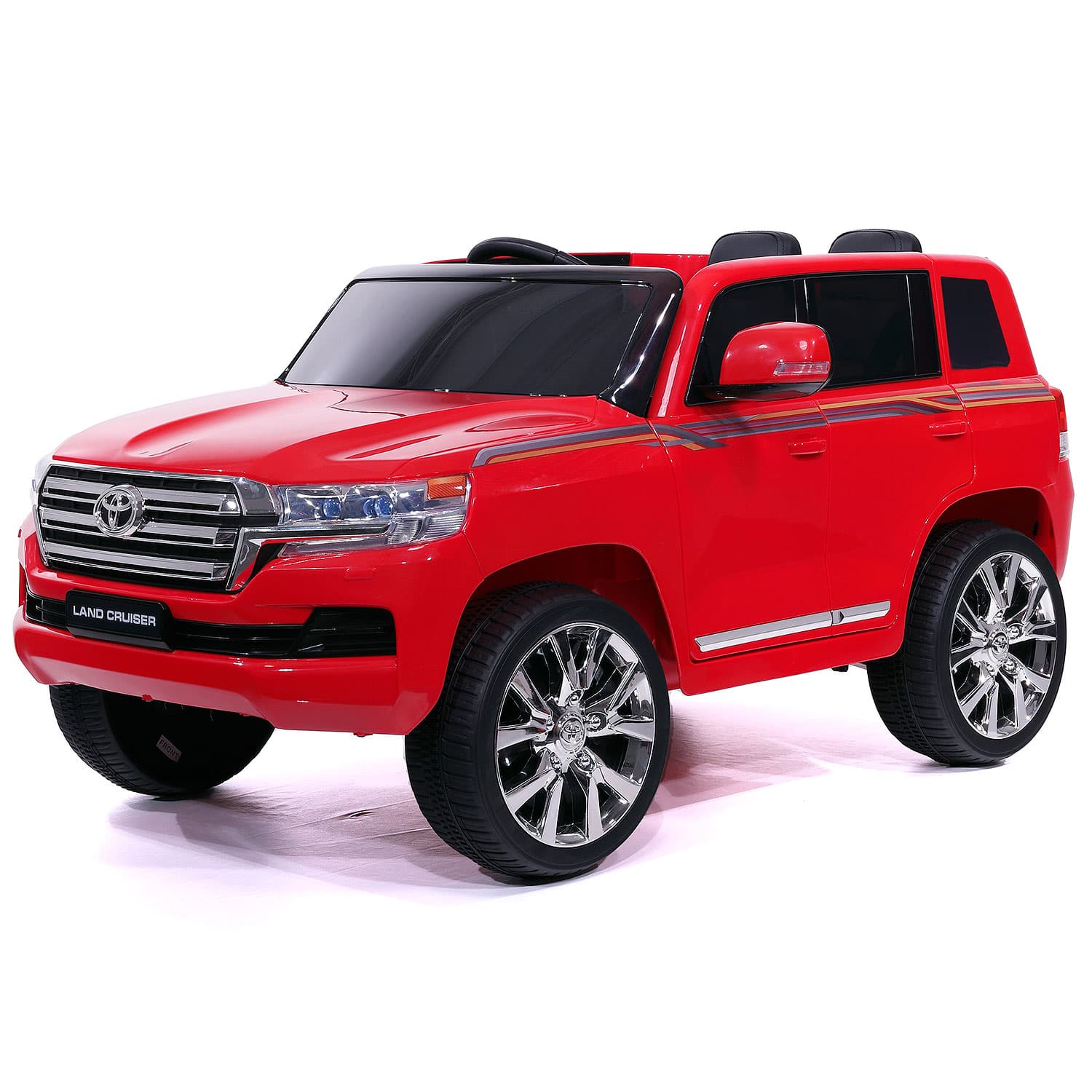 Toyota Land Cruiser 12V Kids Ride-On Car with R/C Parental Remote | Red - The Little Big Store