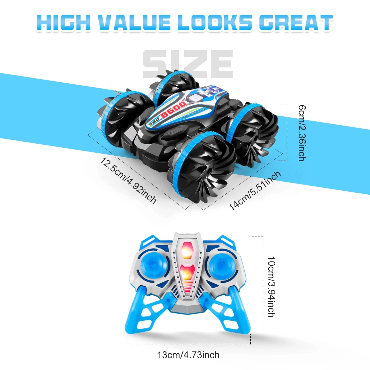 HydroRacer™ – Speed across land & splash through water