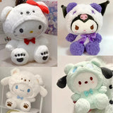 New Kawaii 25cm Sanrio Plush Toy Jade Dog Kuromi Dressing Doll Doll