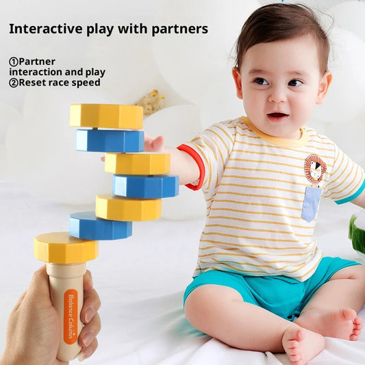 BalanceBuddy™ Wooden Stacking Game