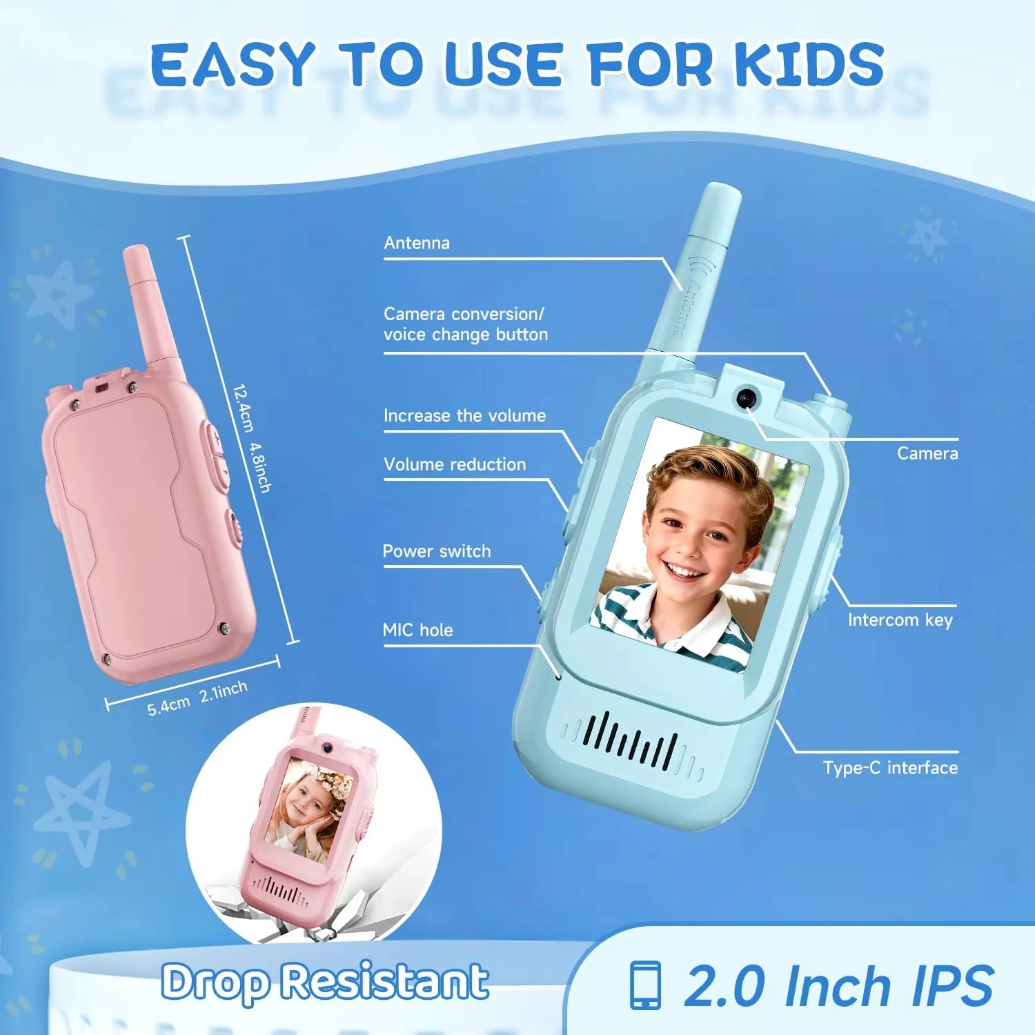 TalkPlay™ Video Walkie Set 📹📡 See. Talk. Play.