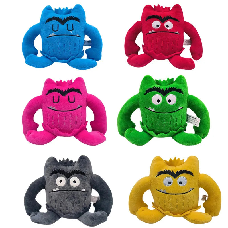 Emotion Explorers: Kawaii Color Monster Plush Set - Perfect Birthday Gifts for Kids!