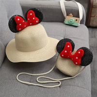 Sunshine Blossom Set: Summer Straw Hat and Handbag Ensemble for Girls - The Little Big Store