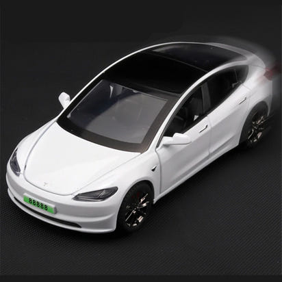 ⚡️ TeslaDream™ 2024 Model 3 Diecast Car – 1:32 Alloy Toy with Lights & Sound | High-Simulation Collectible Gift for Kids & Adults 🚗