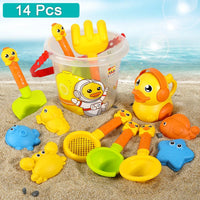 Sunny Sandcastle Fun: 18-Piece Beach Toy Set for Kids' Summer Adventures - The Little Big Store
