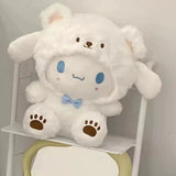 New Kawaii 25cm Sanrio Plush Toy Jade Dog Kuromi Dressing Doll Doll