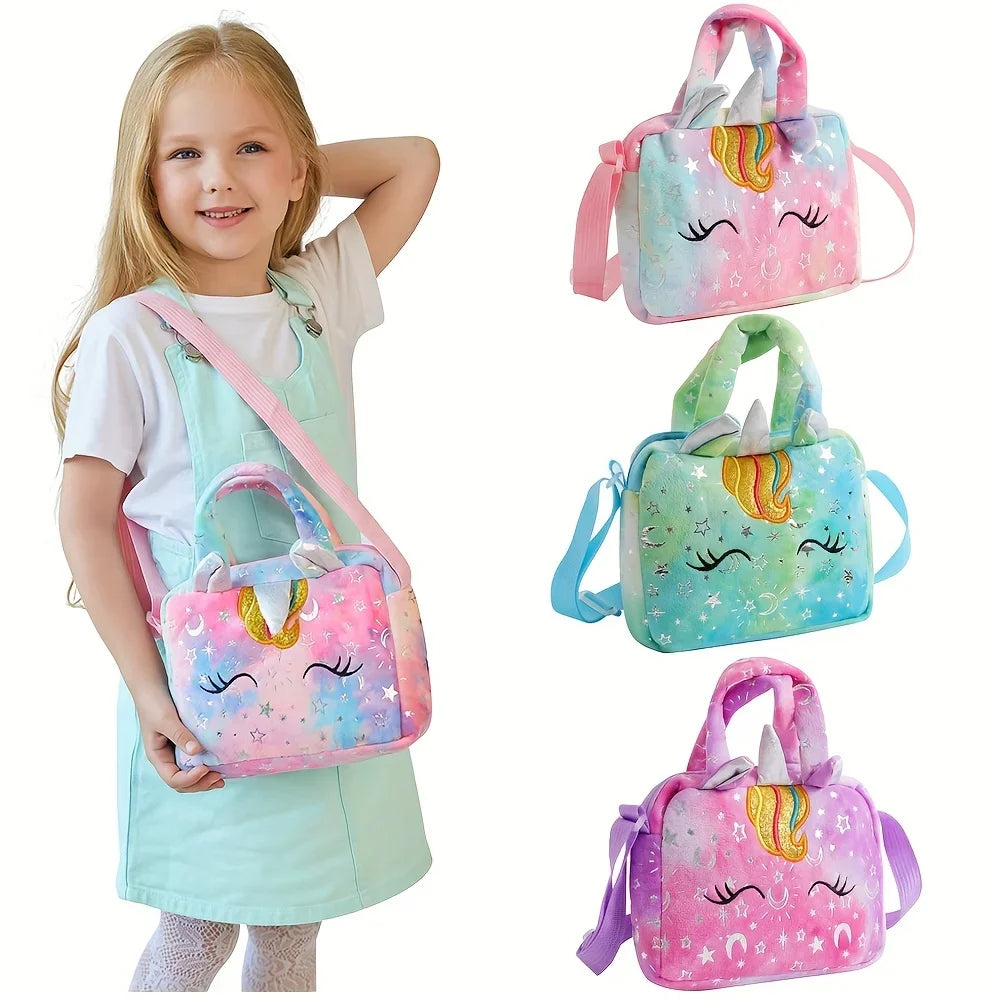 Unicorn Handbags For Girls Lovely Kids Crossbody Bag Children