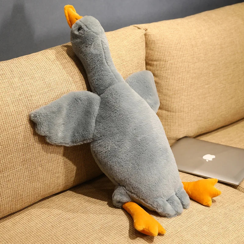 Quacktastic Dreams: 50-190cm Giant Duck Plush Sleep Pillow!
