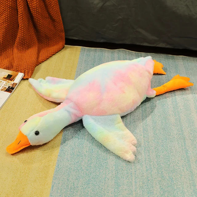 Quacktastic Dreams: 50-190cm Giant Duck Plush Sleep Pillow!