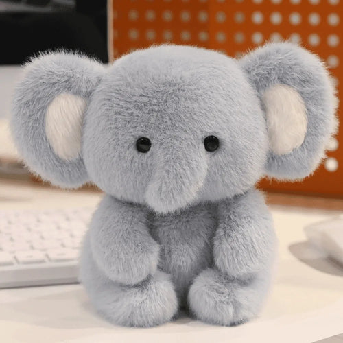 Cute Plush Companion Doll Anime Elephant Rabbit Bear Panda Cartoon