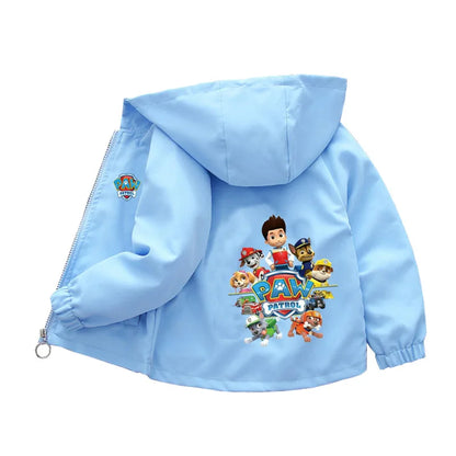 🐾 Paw Patrol Pals™ Spring Hoodie Jacket – Kids’ Cartoon Windbreaker for Boys & Girls (2-8 Years) 🌸🧥