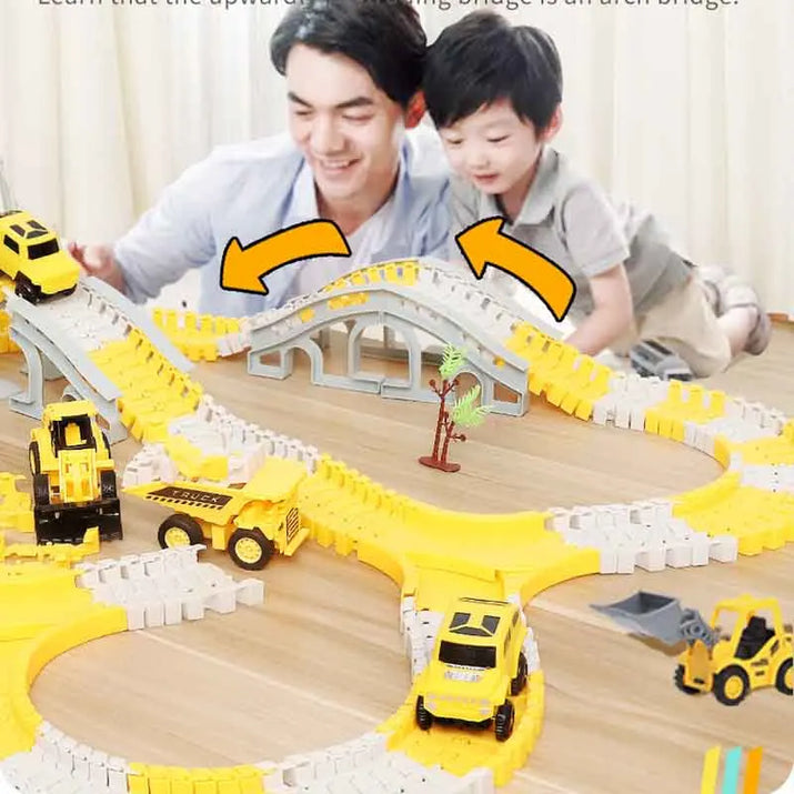 ElectroTrack Builders: Interactive Educational Toy Car Set - The Little Big Store