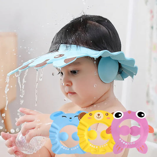 Adjustable Baby Shower Cap: Make Bathtime Fun and Splish-Splash Safe for Your Little One!