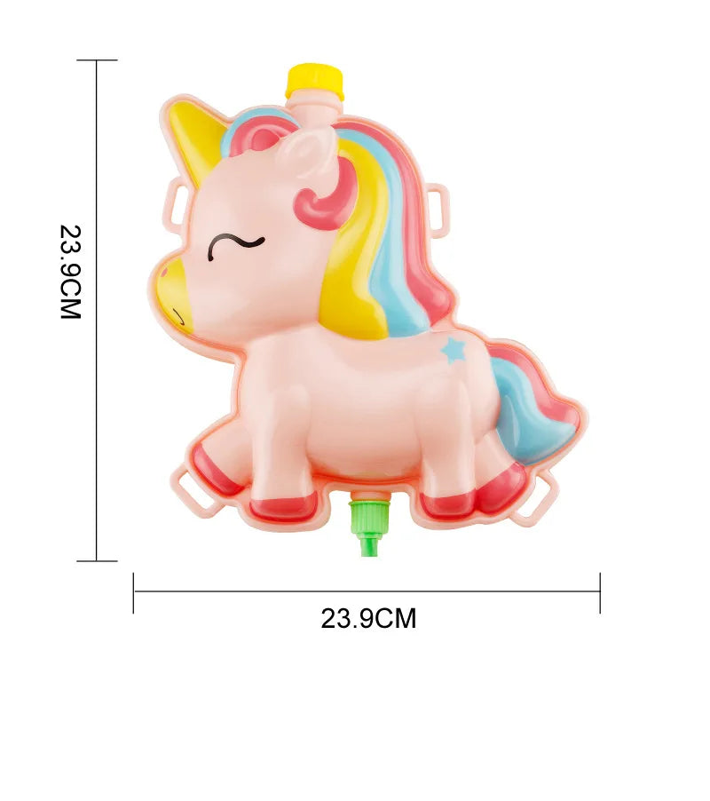Splash Safari Backpack Water Gun: Cartoon Animal-themed Water Blasters for Kids' Summer Water Battles