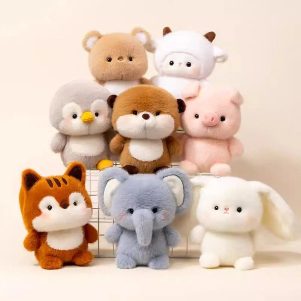Cute Plush Companion Doll Anime Elephant Rabbit Bear Panda Cartoon