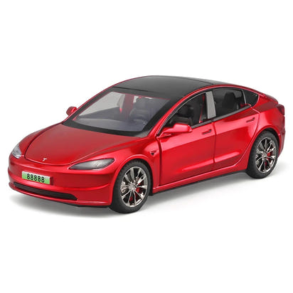 ⚡️ TeslaDream™ 2024 Model 3 Diecast Car – 1:32 Alloy Toy with Lights & Sound | High-Simulation Collectible Gift for Kids & Adults 🚗