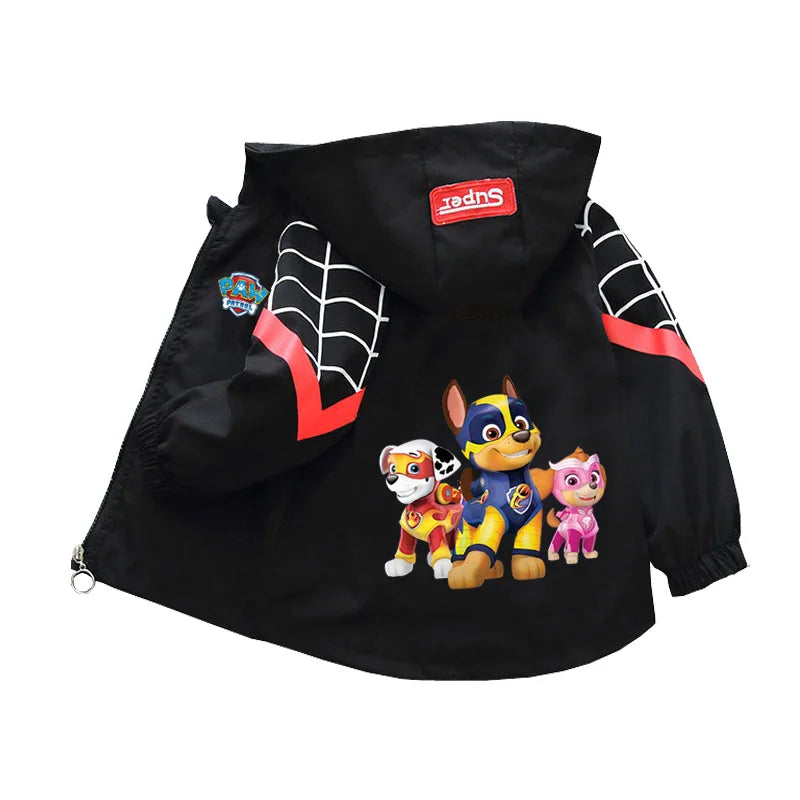 🐾 Paw Patrol Pals™ Spring Hoodie Jacket – Kids’ Cartoon Windbreaker for Boys & Girls (2-8 Years) 🌸🧥