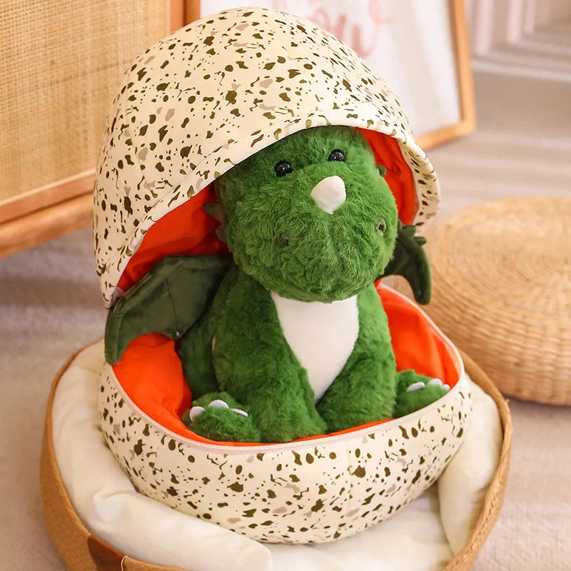 DinoSurprise: Transforming Dinosaur Egg Plush Toy - The Little Big Store