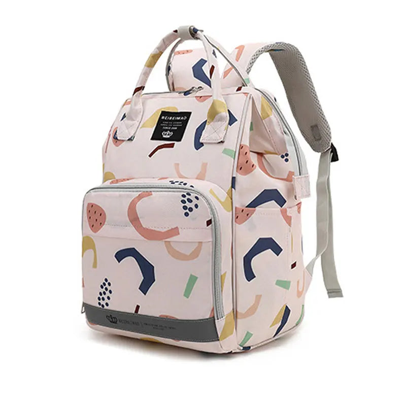 Stay Prepared in Style with Our Large Capacity Diaper Bag Backpack!