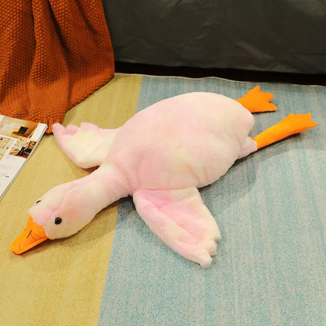 Quacktastic Dreams: 50-190cm Giant Duck Plush Sleep Pillow!