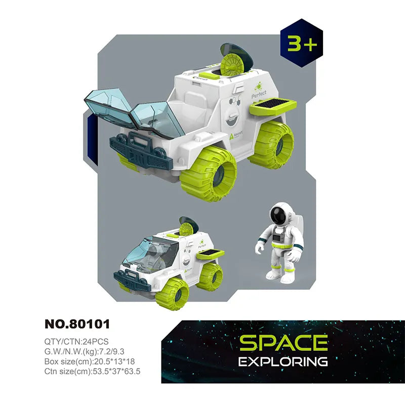 Cosmic Quest: Acousto-Optic Space Explorer Set - Ignite Imagination with Rocket Puzzles, Space Stations & Shuttles! 🚀 - The Little Big Store