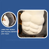 Whale of a Cuddle: Jumbo Muscle Shark Plushie - The Little Big Store