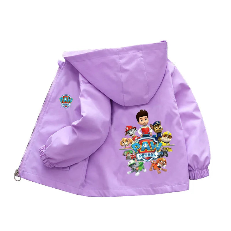 🐾 Paw Patrol Pals™ Spring Hoodie Jacket – Kids’ Cartoon Windbreaker for Boys & Girls (2-8 Years) 🌸🧥