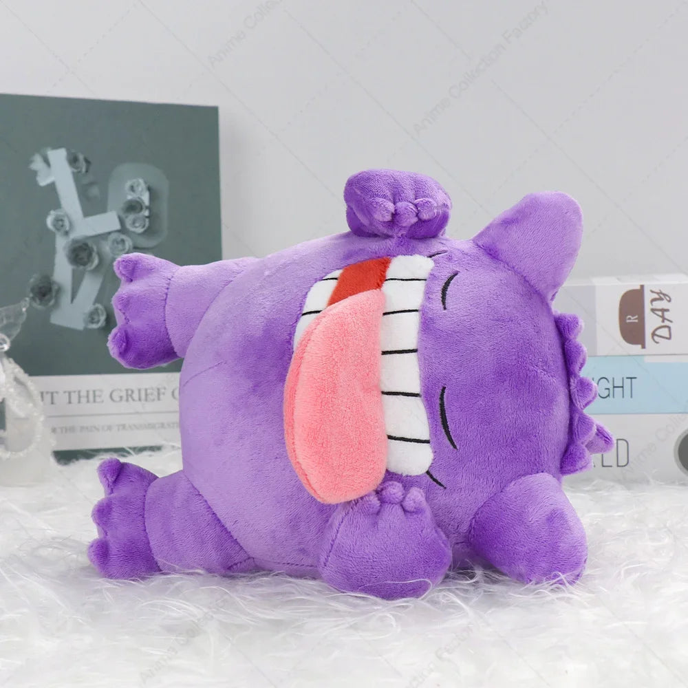 New Pokemon Sleeping Gengar Plush Toys Anime Pocket Monster Mega