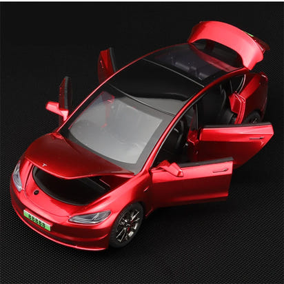 ⚡️ TeslaDream™ 2024 Model 3 Diecast Car – 1:32 Alloy Toy with Lights & Sound | High-Simulation Collectible Gift for Kids & Adults 🚗