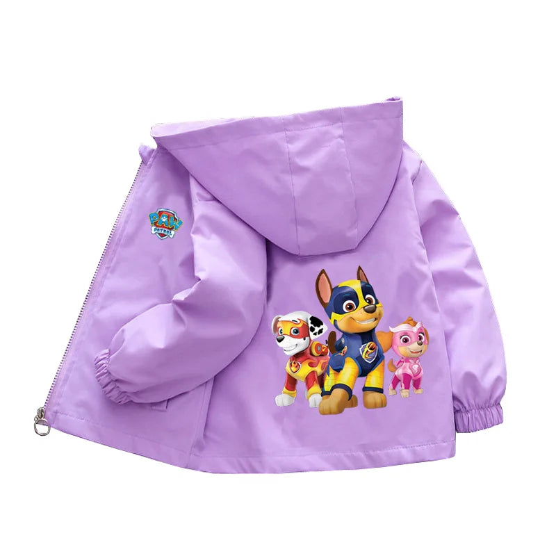 🐾 Paw Patrol Pals™ Spring Hoodie Jacket – Kids’ Cartoon Windbreaker for Boys & Girls (2-8 Years) 🌸🧥
