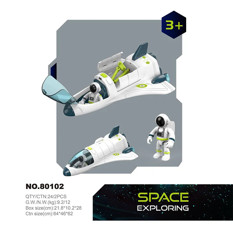 Cosmic Quest: Acousto-Optic Space Explorer Set - Ignite Imagination with Rocket Puzzles, Space Stations & Shuttles! 🚀 - The Little Big Store