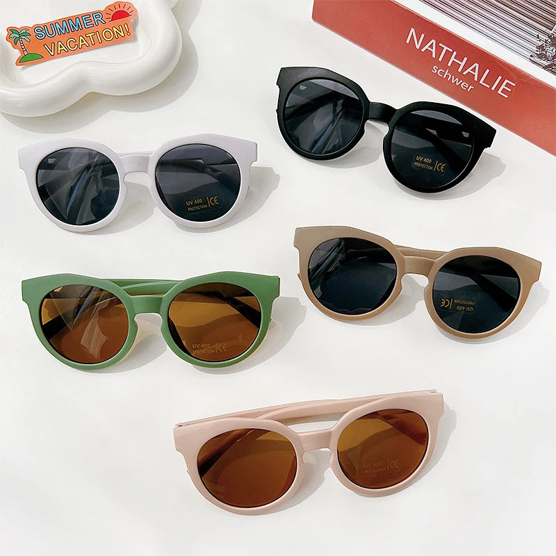 Little Luxe Vintage Round UV400 Sunglasses - The Little Big Store